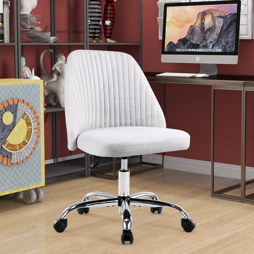 Home Office Chair, Mid-Back Armless