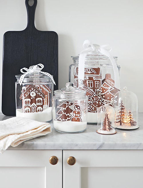Snow Jars decor for NYE