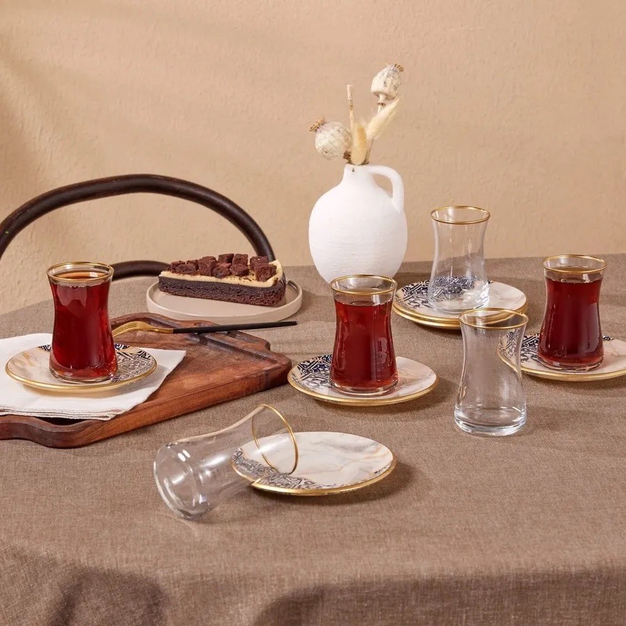 Turkish tea set for 6 people