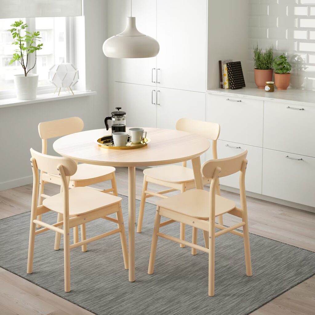 Ikea wood dining table