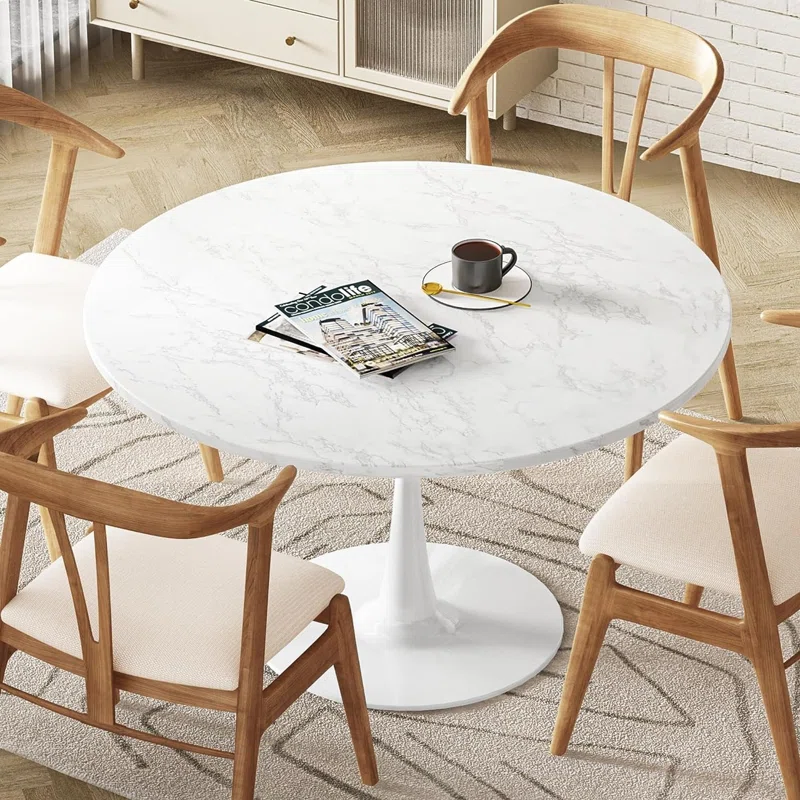 marble round table for 4